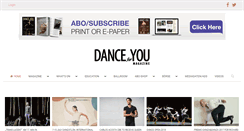 Desktop Screenshot of danceforyou-magazine.com