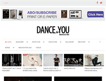 Tablet Screenshot of danceforyou-magazine.com